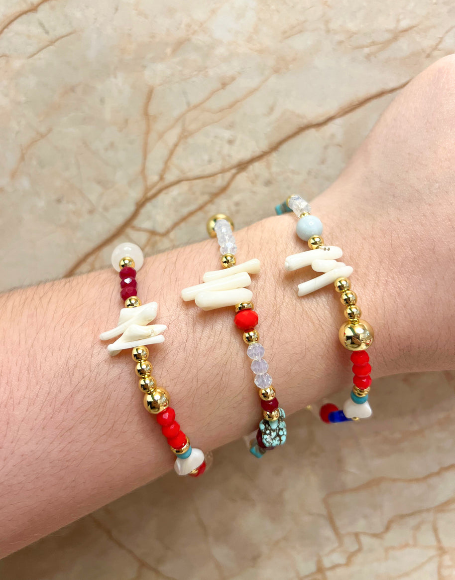 Protection Assorted Charms Elastic Bracelets