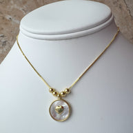Heart Mother Of Pearl Adjustable Necklace