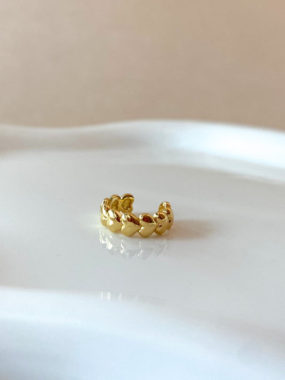 Little Hearts Pattern Ear Cuff