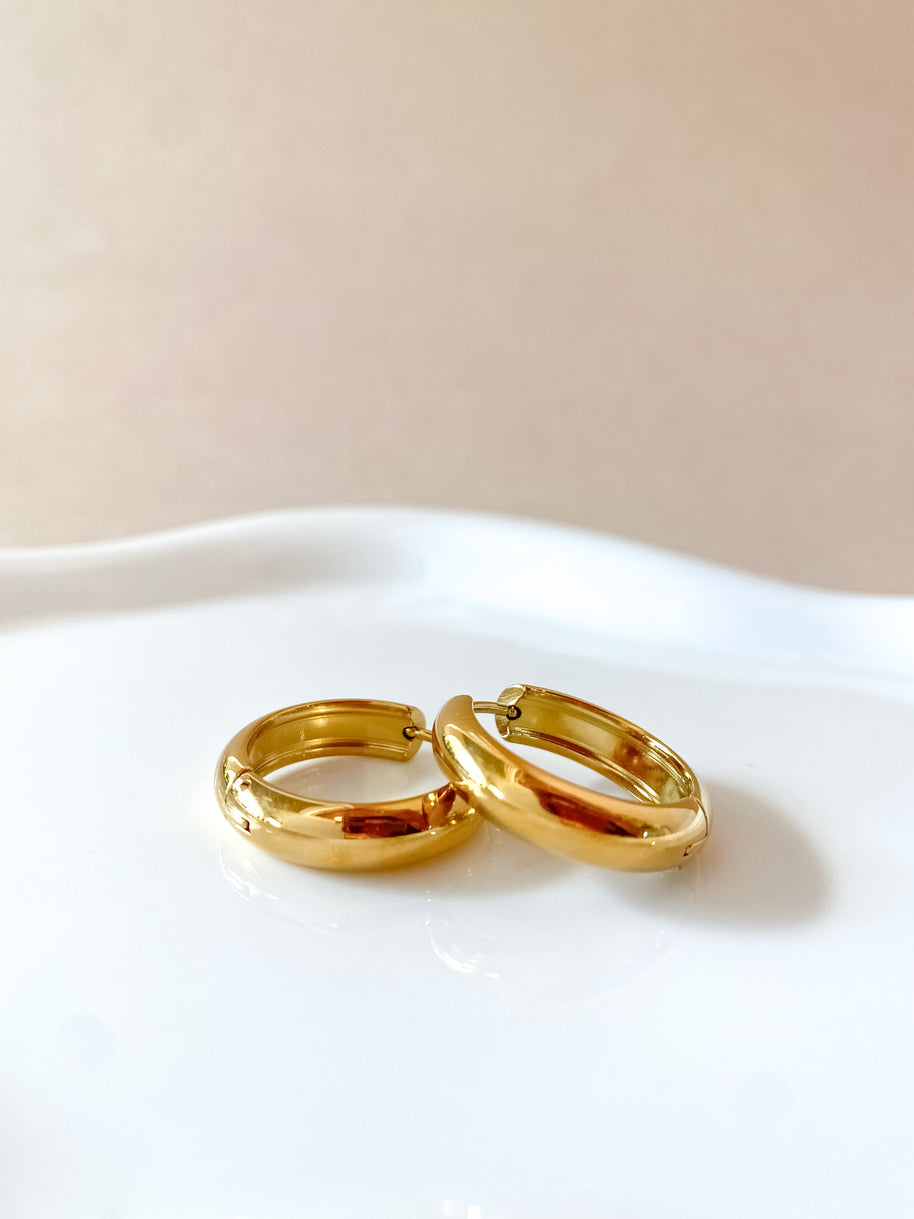 Golden Steel Big & Medium Hoops