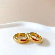 Golden Steel Big & Medium Hoops