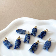 Sodalite Stone Fish Charms