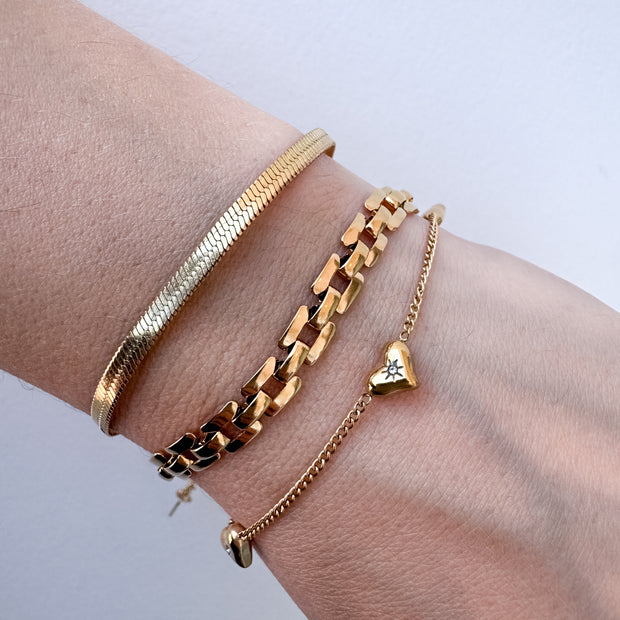 Variety of Steel Thin Bracelets