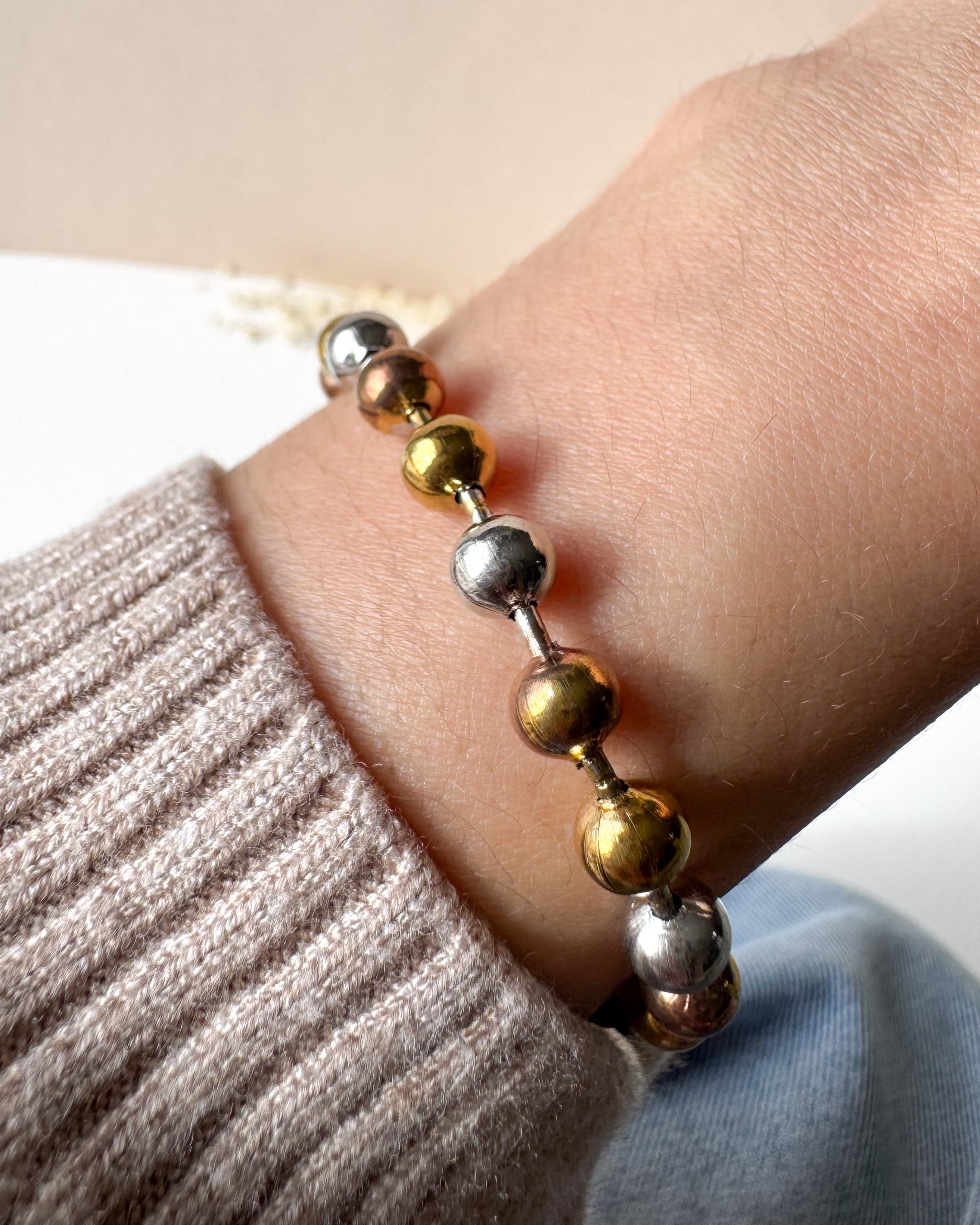 3 Gold Balls Bracelet