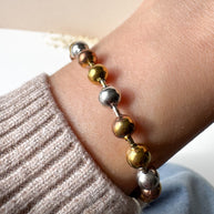 3 Gold Balls Bracelet