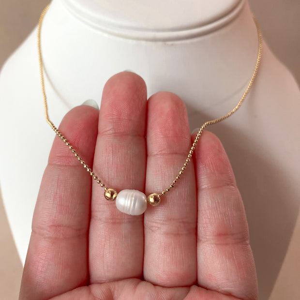 Natural Sea Pearl Adjustable Necklace