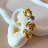 Flowers Shape Steel Style Ear Cuff