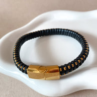 3 Different Styles of Men Leather Bracelets