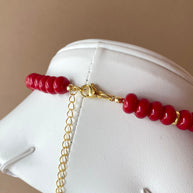 Red Morganita Beads Necklace