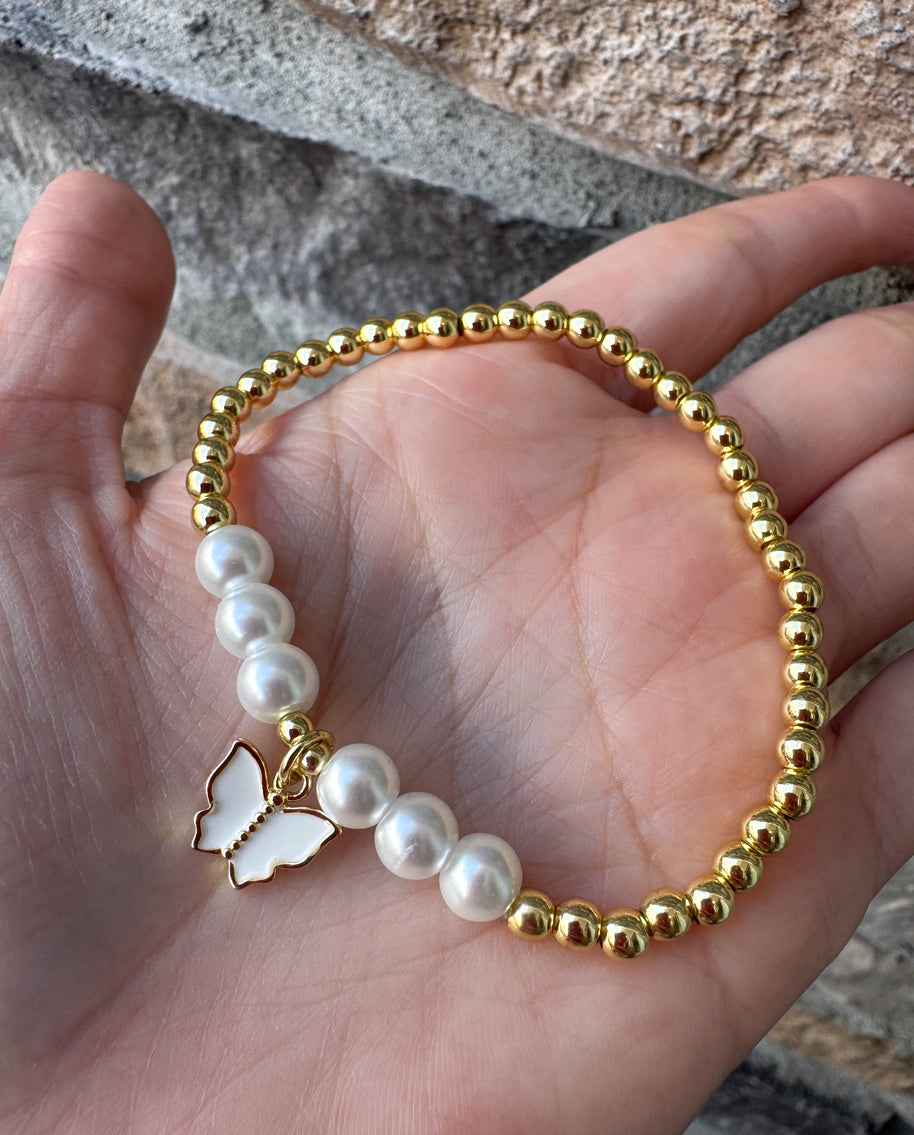 Pulseras Elásticas con Perlas