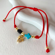 Faith Azabache and Cross Red Thread Bracelet