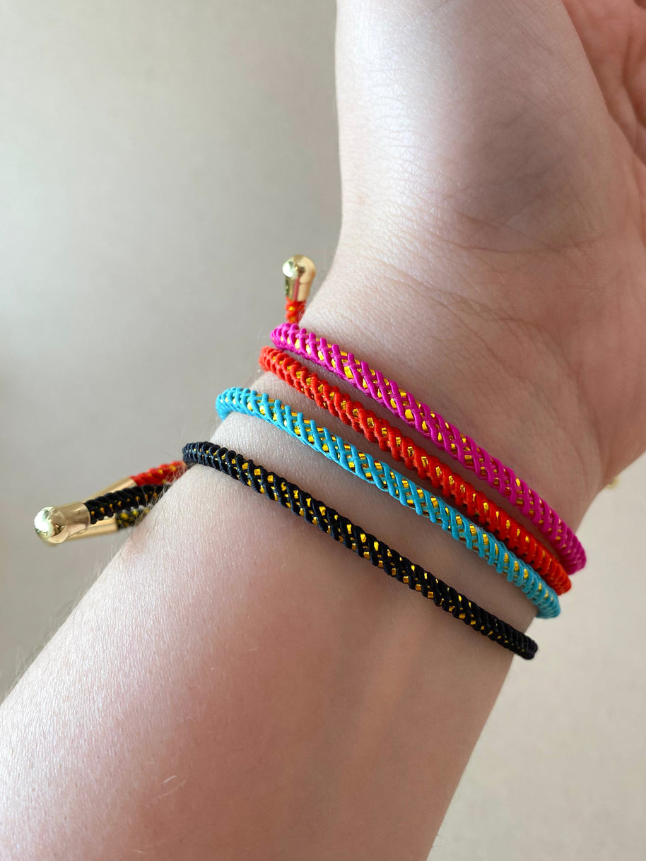 Adjustable Multicolor Plain Bracelets