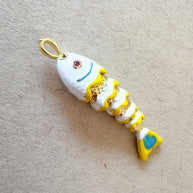 White Fishes Charms