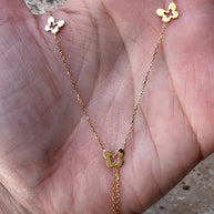 Butterfly Chain 18k Italian Gold Necklace