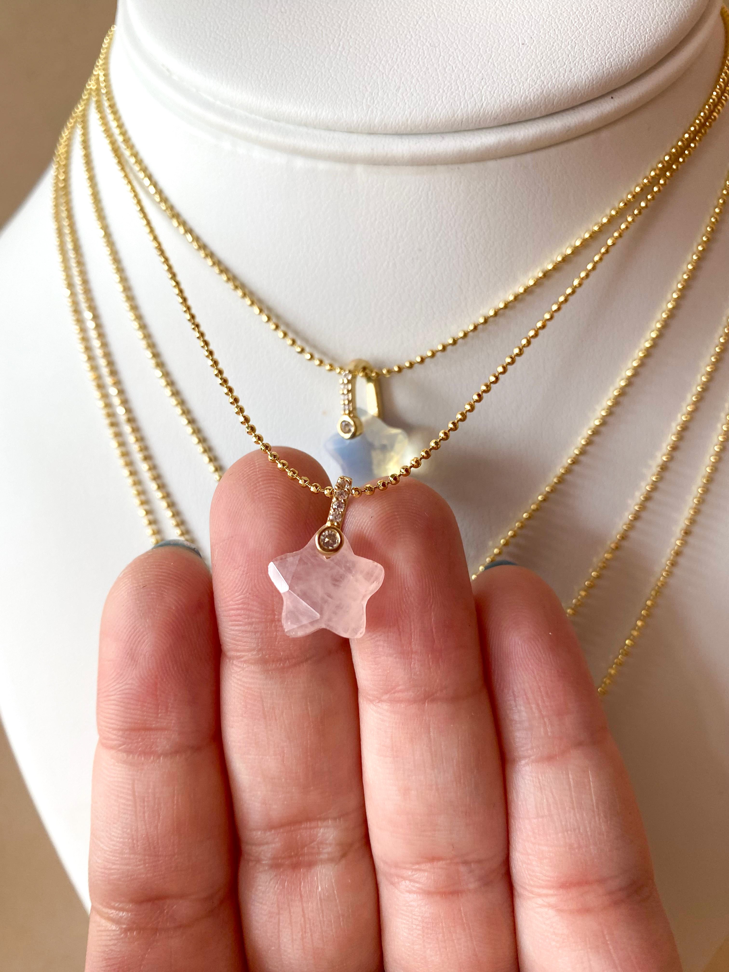 Stars Colorful Gems 💎 Adjustable Necklaces