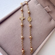 Golden Denario Style 18k Gold Bracelet
