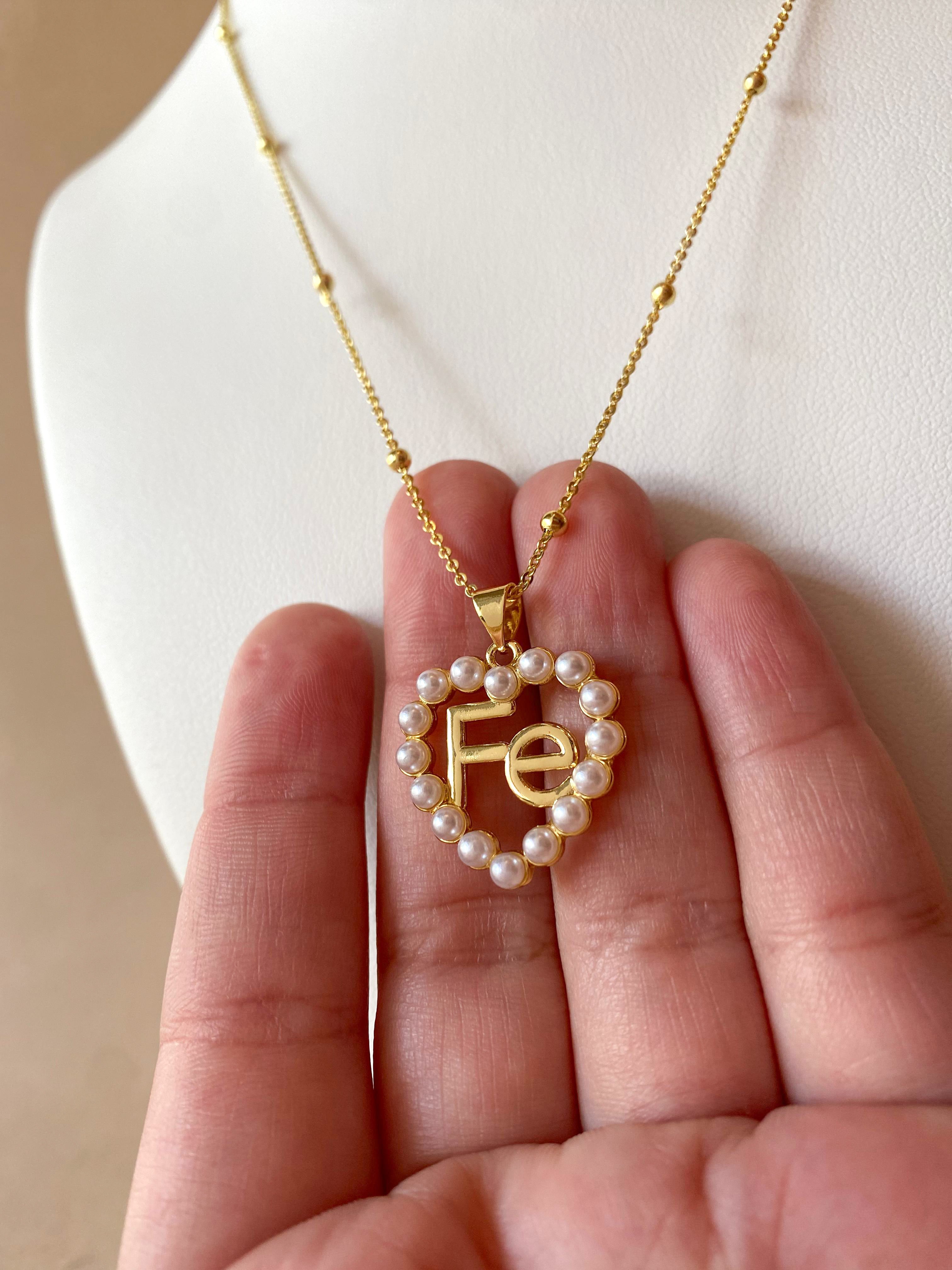 Faith Pearls Heart Shape Necklace