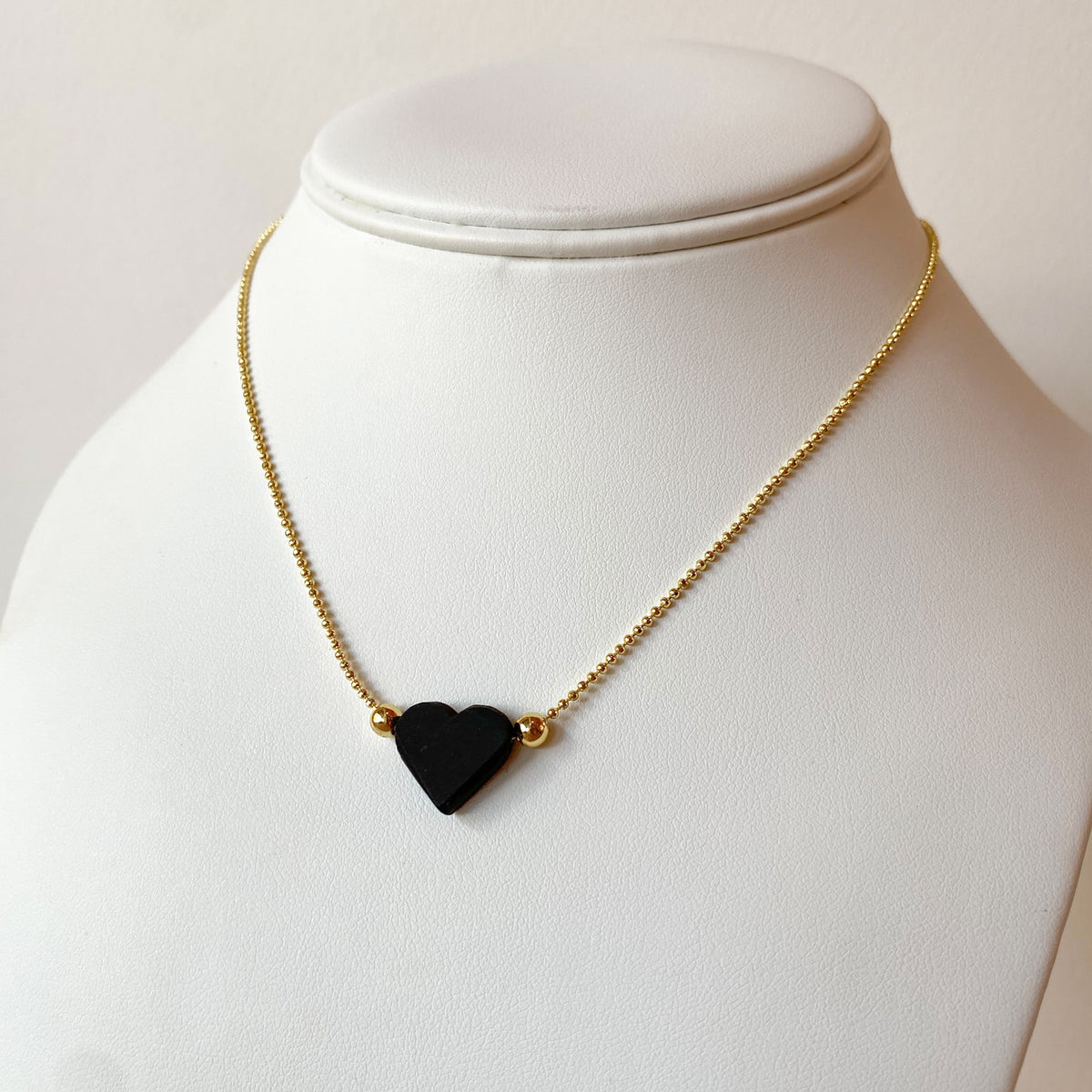 Azabache Little Heart Adjustable Necklace