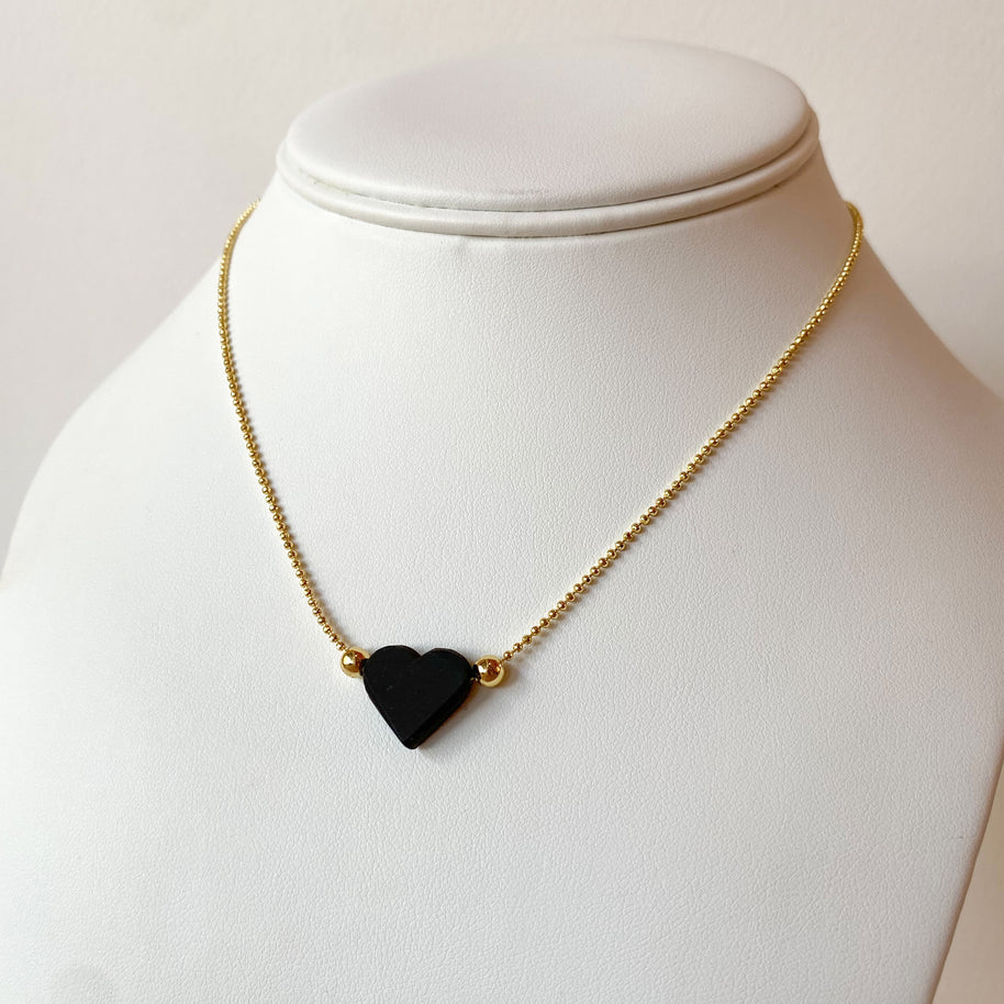Azabache Little Heart Adjustable Necklace