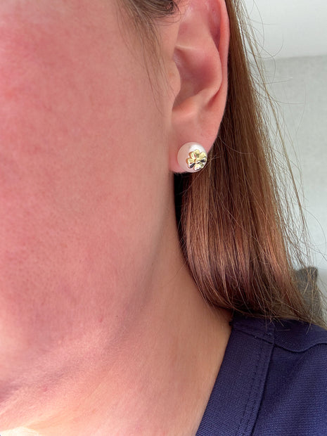 Aretes Clover en Perla