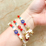 Protection Assorted Charms Elastic Bracelets