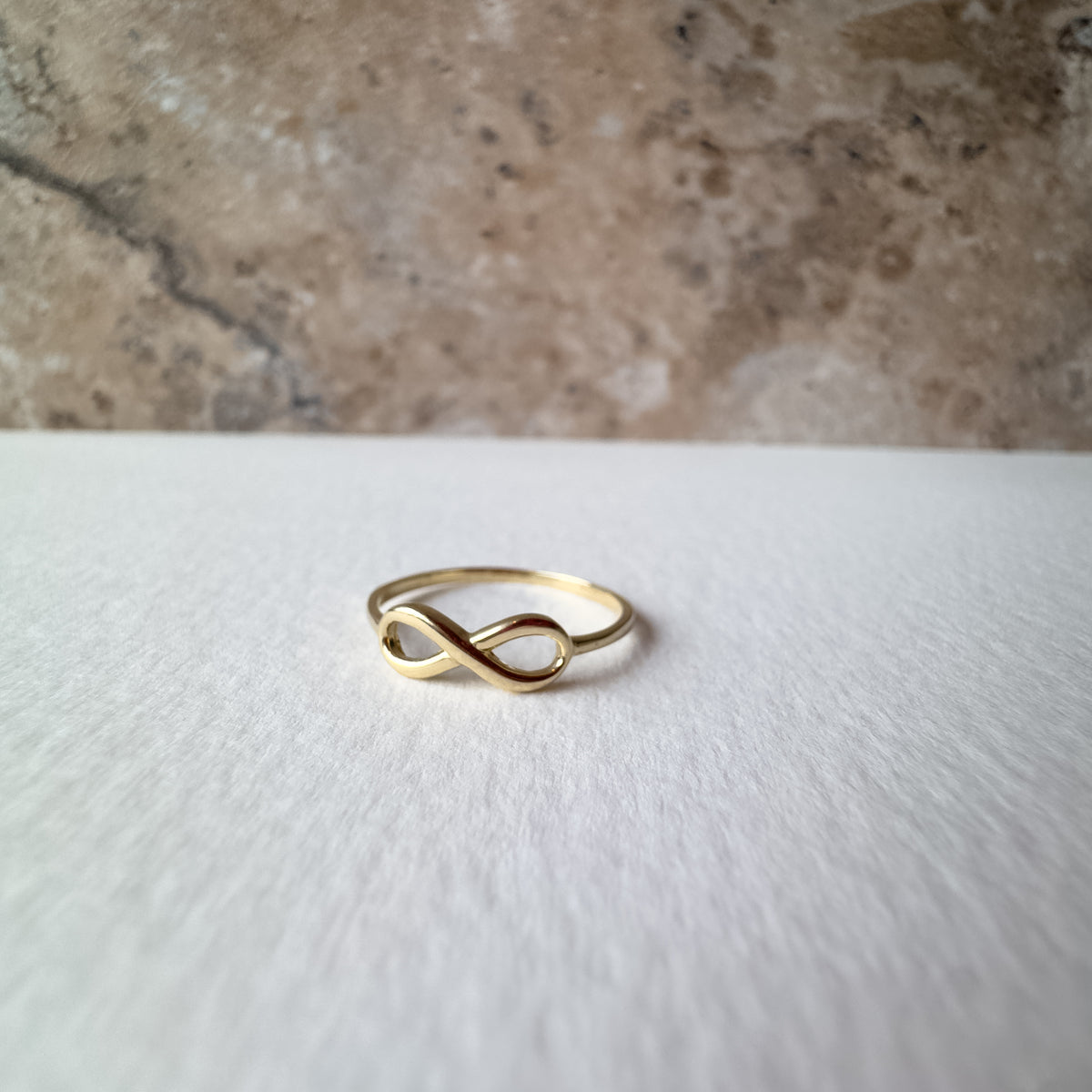 Dainty Infinity Ring 14K Solid Gold