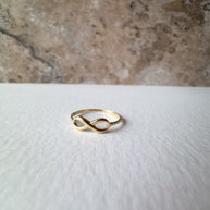 Dainty Infinity Ring 14K Solid Gold