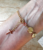 Load image into Gallery viewer, Brazalete de Patron de Medallas San Benito
