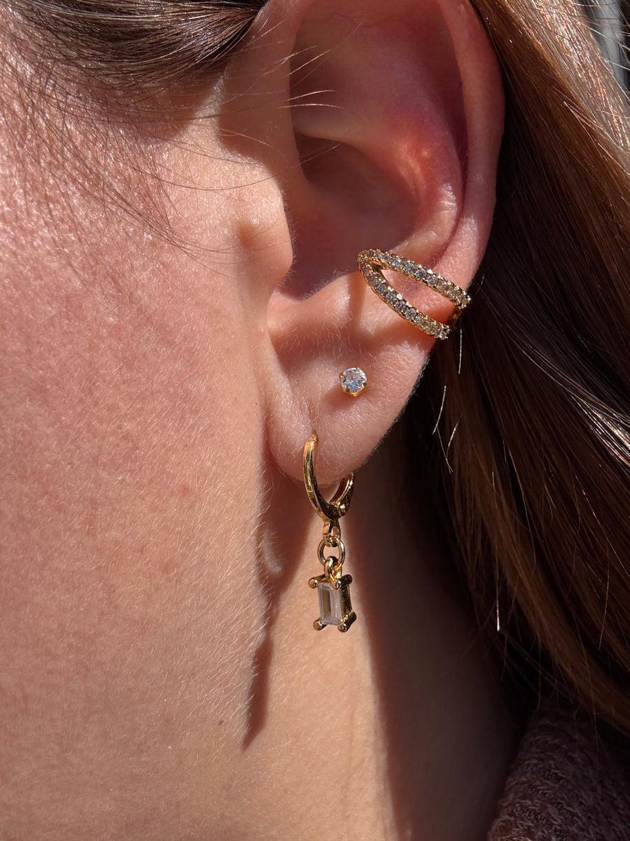2 Layers Zircon Style Ear Cuff