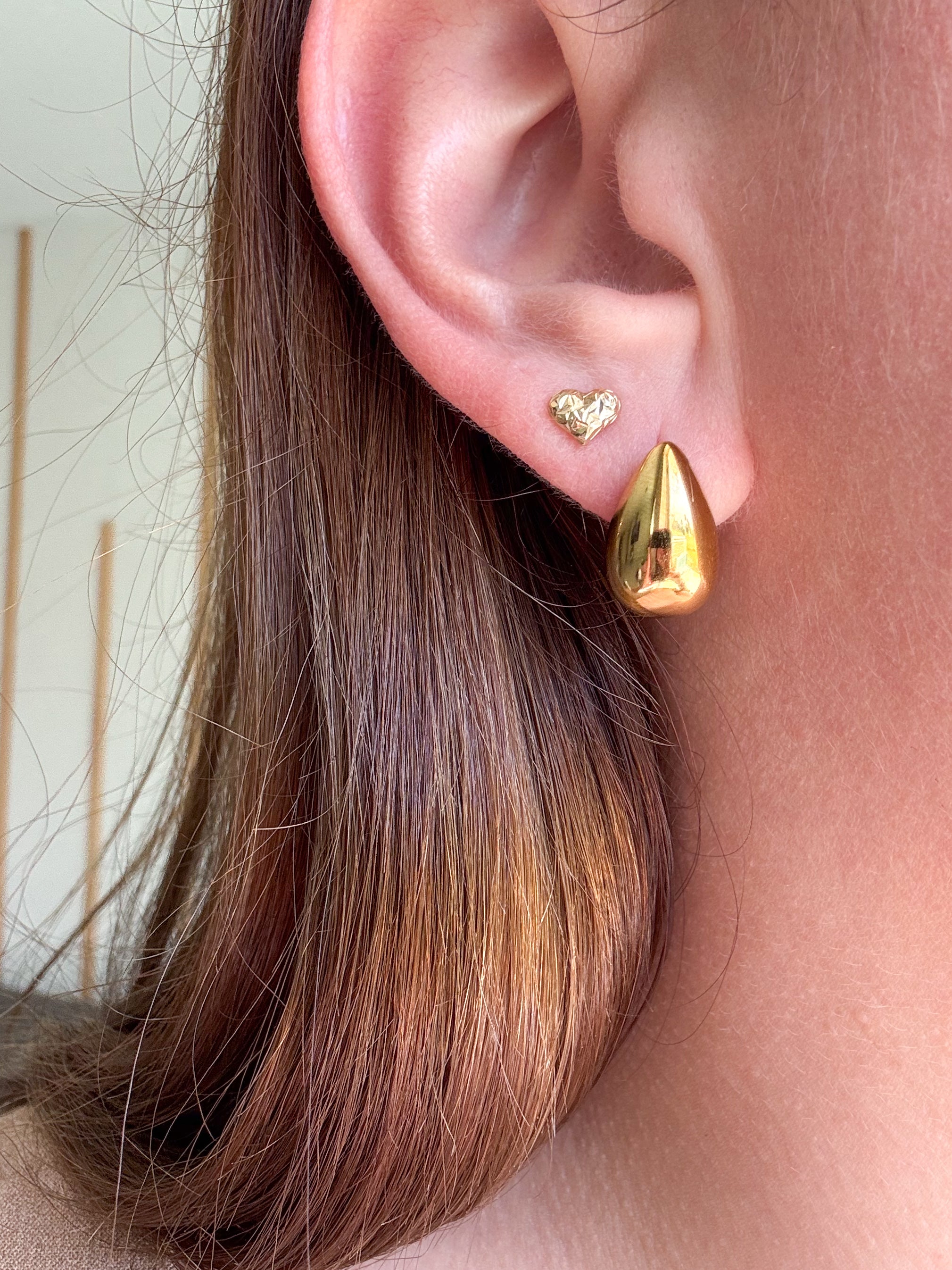 Golden Oval Plain Hoops