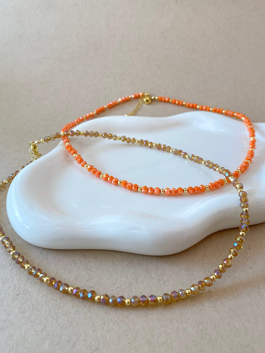 Colorful Crystals Style Necklaces