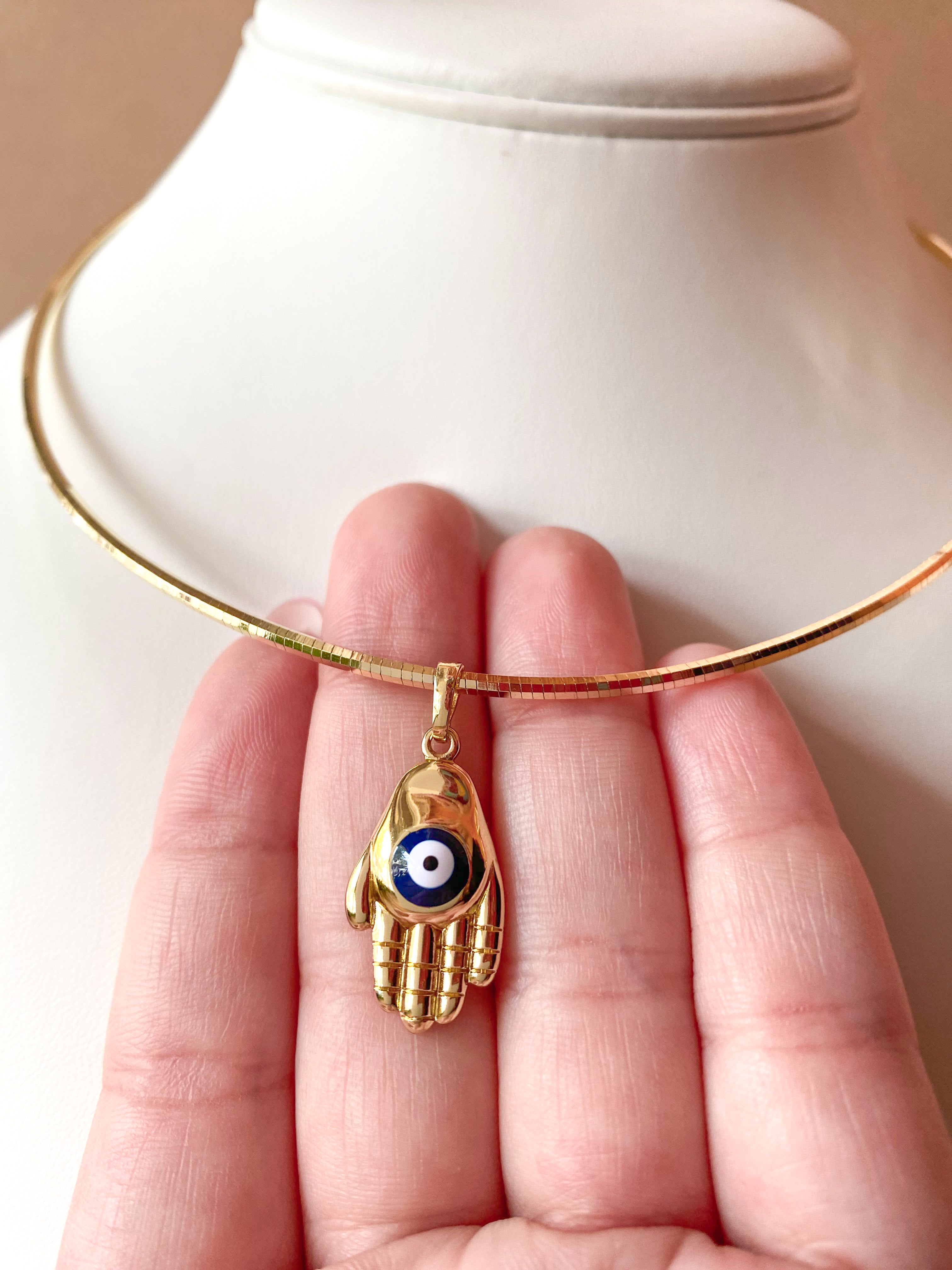 Hamsa with Evil Eye Choker Necklace