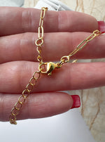 Load image into Gallery viewer, Zircon and White Enamel Heart Necklace
