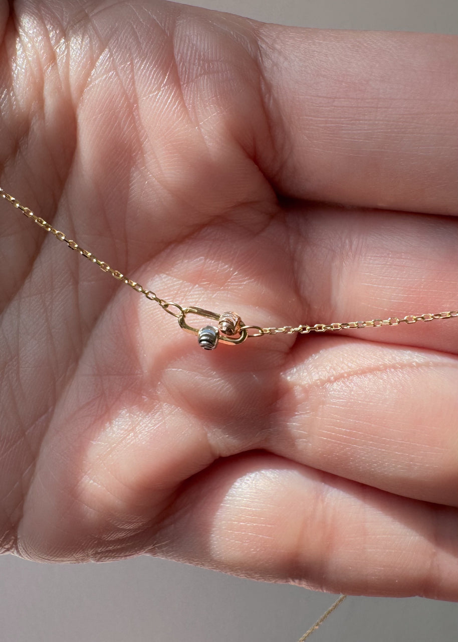 3 Gold Chain 14k Italian Solid Gold Necklace