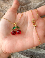 Load image into Gallery viewer, Cadena Cereza Cristal Ajustable
