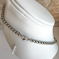 Silver Cross Style Large Necklace