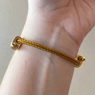 Mother of Pearl Heart Camel Adjustable Bracelet