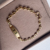 Esclava bebe Grano de Cafe 18K