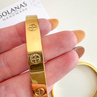 Pulsera Tornillos Gold