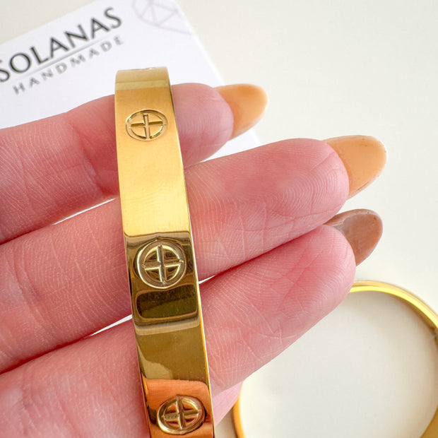 Pulsera Tornillos Gold