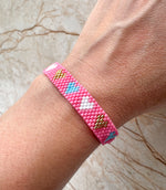 Load image into Gallery viewer, Brazalete Miyuki Fuchsia Multicolor
