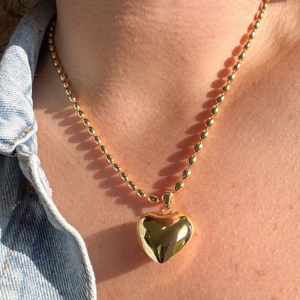 Classic Gold Heart Chain