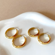 Golden Steel Big & Medium Hoops