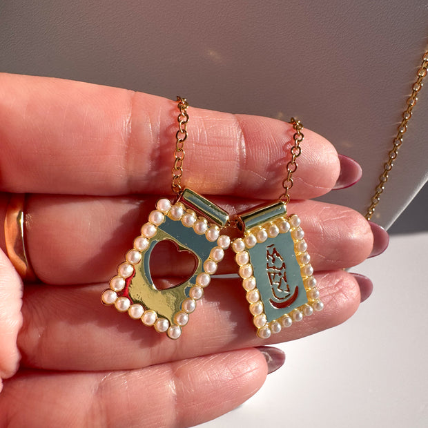 Cadena Larga Escapulario Virgen de la Chinita