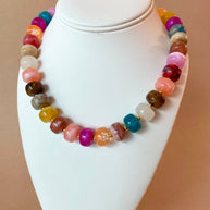 Big Multicolor Beads Pattern Necklace
