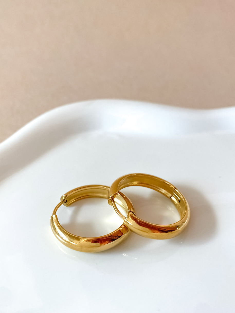 Golden Steel Big & Medium Hoops