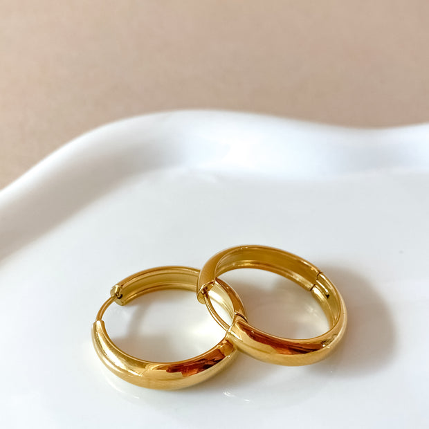 Golden Steel Big & Medium Hoops