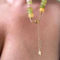 Multicolor Turmaline Beads Necklace