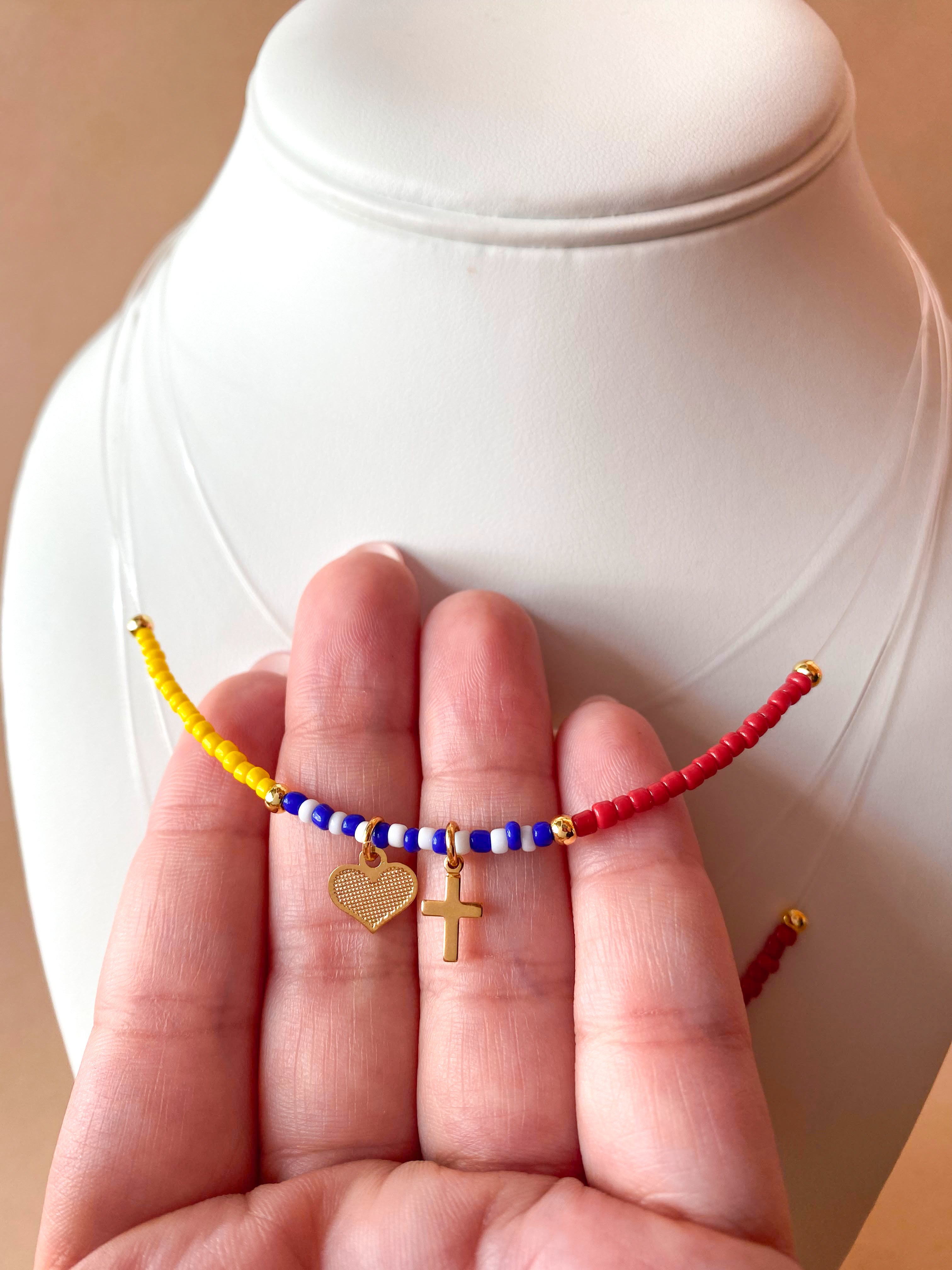4 different Styles of Venezuelan Type of Ghost Necklaces