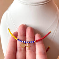 4 different Styles of Venezuelan Type of Ghost Necklaces